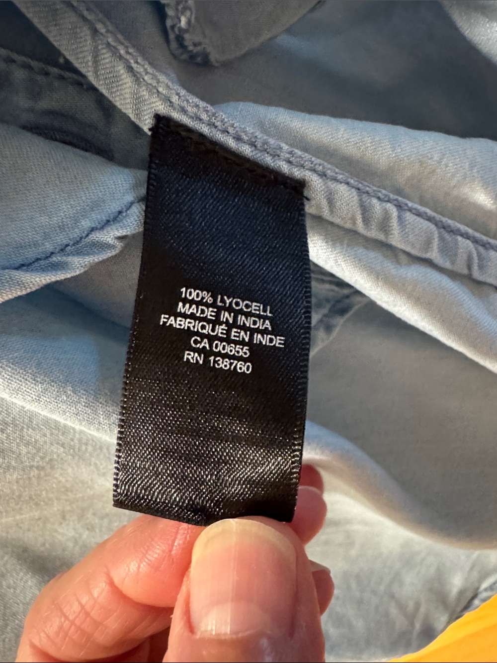 RW&CO. Light Blue Ruffle-Front Blouse - Picture 5 of 5